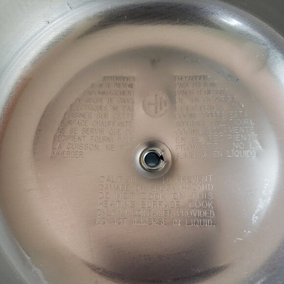 Vintage Sunbeam Mini Slow Cooker w Rare Grape Vine Ivy Design Model SC100 Small - Picture 12 of 14